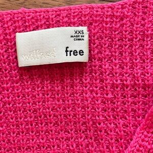 Wilfred free xxs knit sweater fuchsia